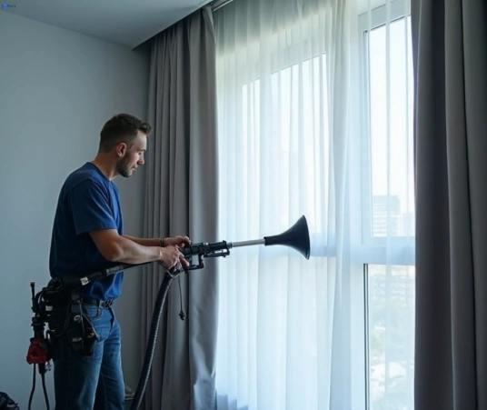 Professional drapes cleaning process tools Matty Curtain Cleaning mcmahons-point-nsw
